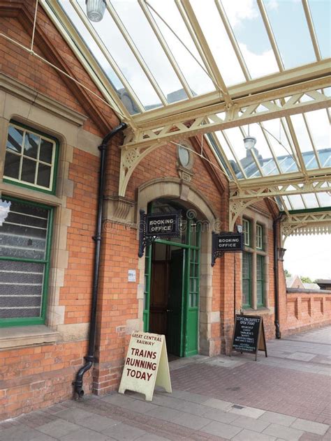 The Entrance of Loughborough Station on the Great Central Heritage Railway 2019 Editorial Photo ...