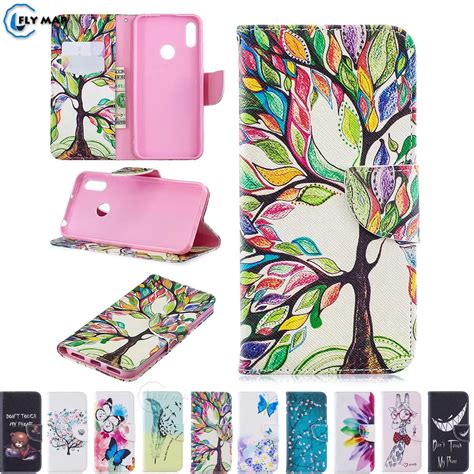 Flip Case for Huawei Y6 2019 MRD LX2 MRD LX1F MRD L22 Phone Leather Cover for Huawei Y 6 2019 ...