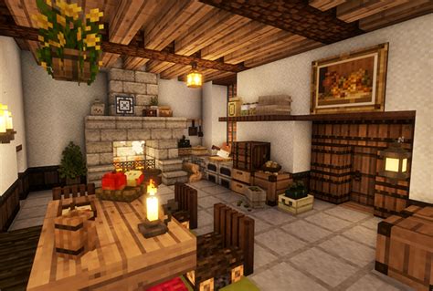 Minecraft cottagecore interior