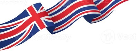 Waving flag of UK isolated on png or transparent background,Symbols of United Kingdom,Great ...