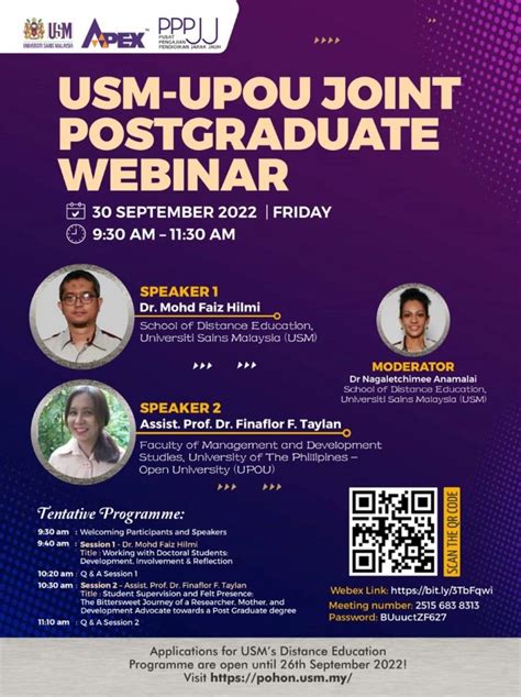 UPOU Faculty Speaks in USM-UPOU Joint Postgraduate Webinar - University ...