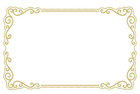 Square Golden Frame Border PNG Photos | PNG Mart