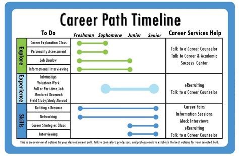 Career path timeline