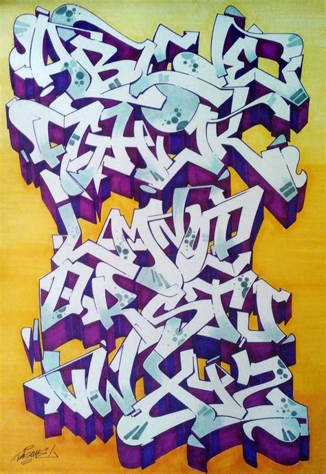 Graffiti letters alphabet - retailmilo