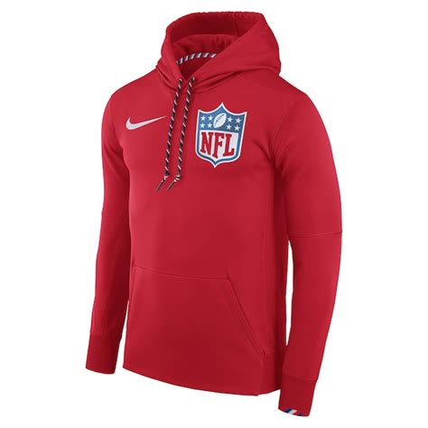 Men's NFL Nike Red Draft Performance Pullover Hoodie - NFLShop.com