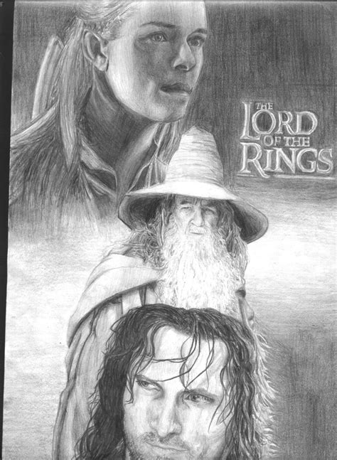 Lord of The Rings Pencil Drawing