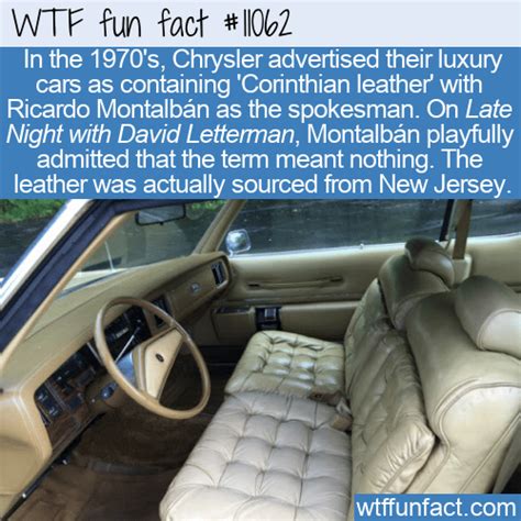 WTF Fun Fact – Chrysler’s Corinthian Leather | Read More