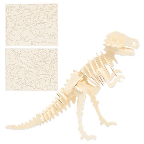 3D Wooden Dinosaur Puzzle - CleverPatch | CleverPatch - Art & Craft Supplies