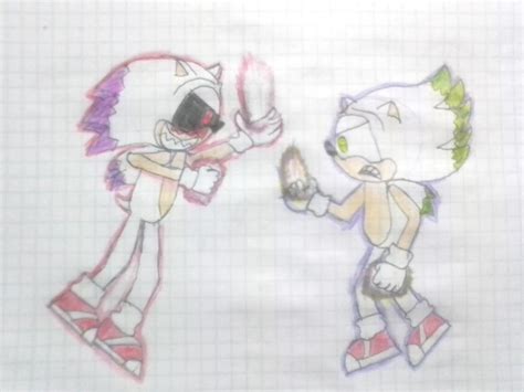 Hyper-Sonic-VS-hyper-Sonic.EXE by chuckyg77720 on DeviantArt