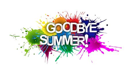 Premium Vector | Goodbye summer the phrase in multicoloured paint splashes