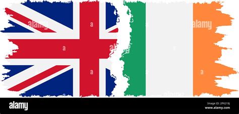 Ireland and UK grunge flags connection, vector Stock Vector Image & Art ...