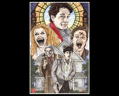 Fright Night 1985 Horror Movie Art Poster Print by Artist Chris Oz ...