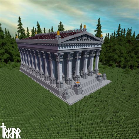 Large Roman Temple +tutorial Minecraft Map