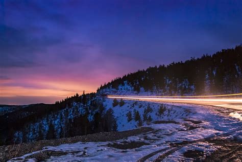 Mountain Road at sunset Colorado Photography, Areas, Mountains, Sunset, Natural Landmarks ...