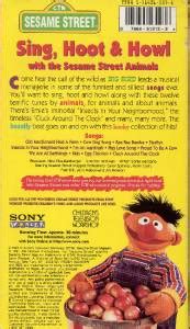 VHS Sesame Songs Sing Hoot Howl 74645131238 | eBay