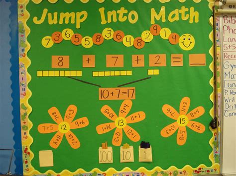 Math Bulletin Board for Place Value and Addition Strategies