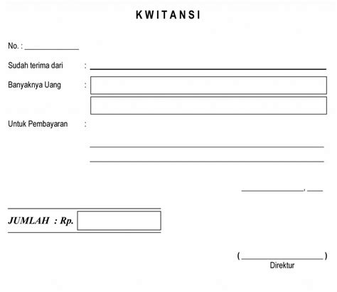 Kwitansi Kosong Format Contoh Dan Cara Membuat Lengkap | Hot Sex Picture