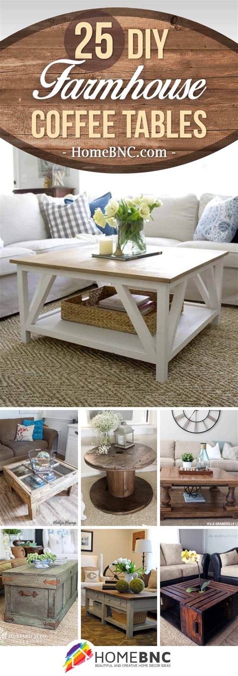 25 Best DIY Farmhouse Coffee Table Ideas and Designs for 2023