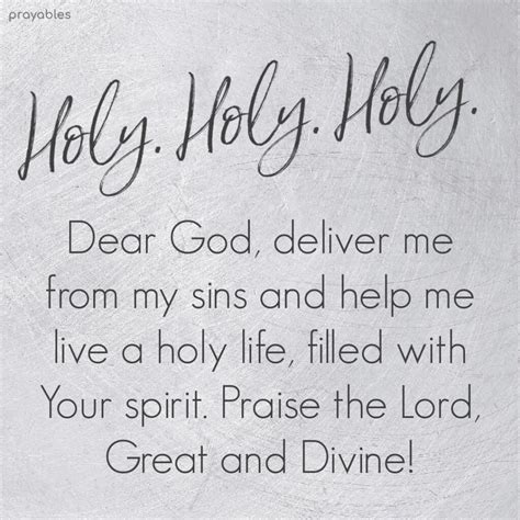 Prayer: Holy, Holy, Holy - Prayables