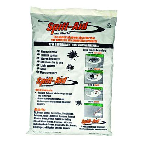 Powder Absorbent Granules - 30 Litres - Suitable for use on any surface