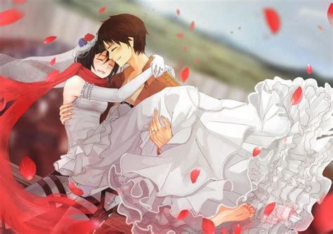 Shingeki no Kyojin (Attack on titan) Fan Art: Eren and Mikasa | Eren ...