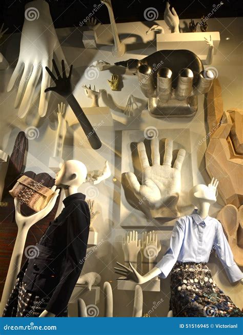 Window Display at Bergdorf Goodman in NYC. Editorial Image - Image of ...