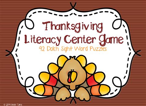 Kinder Tykes: Gobble! Gobble! Gobble! Thanksgiving is coming!