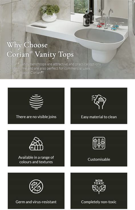 Why Choose Corian® Vanity Tops