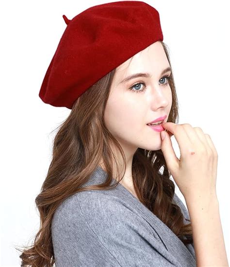 WW004 Winter 100% Wool Warm French Art Basque Beret Tam Beanie Hat Cap ...