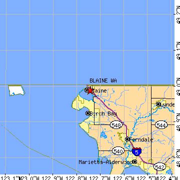 Blaine, Washington (WA) ~ population data, races, housing & economy