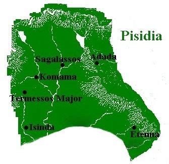 Map of ancient Pamphylia | Antika