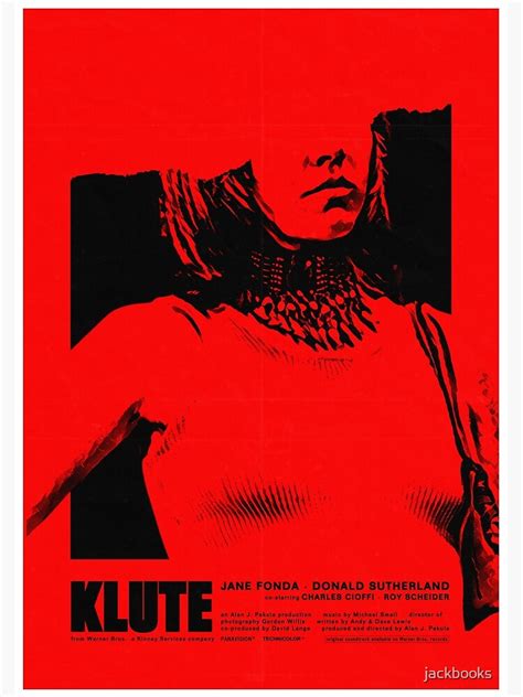 "Klute (1971) - Movie poster design" Poster for Sale by jackbooks ...