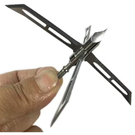 Sinbadteck Hunting Broadheads, 12PK 3 Blades Archery Broadheads 100 ...