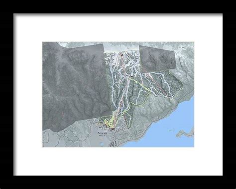 Tamarack Ski Trail Map - Framed Print | Powderaddicts