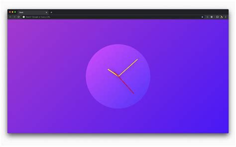 Gradient Clock for Google Chrome - Extension Download