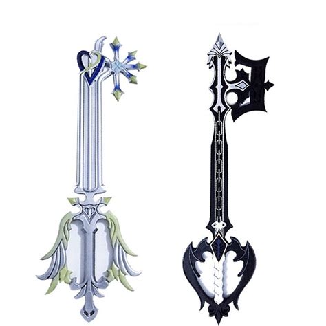 UK Seller 2PCS Kingdom Hearts Oblivion Keyblade Cosplay Foam Prop Black&White | eBay