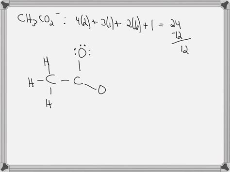 SOLVED: Draw the best Lewis structure for the acetate ion, CH3CO2â ...