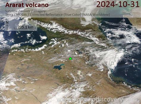 Latest Satellite Images of Ararat Volcano | VolcanoDiscovery