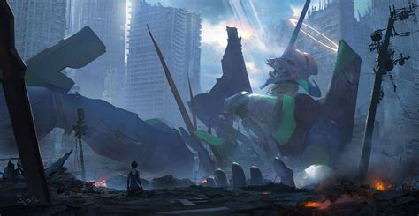 Neon Genesis Evangelion EVA Unit 01 Ikari Shinji #mech digital art ...