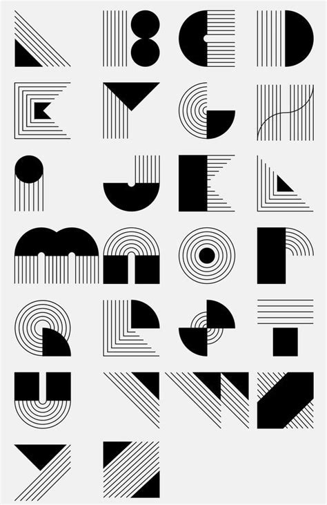 Bildresultat för typography lines design | Typography alphabet ...