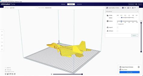 F22 3d printed cura 3D model 3D printable | CGTrader