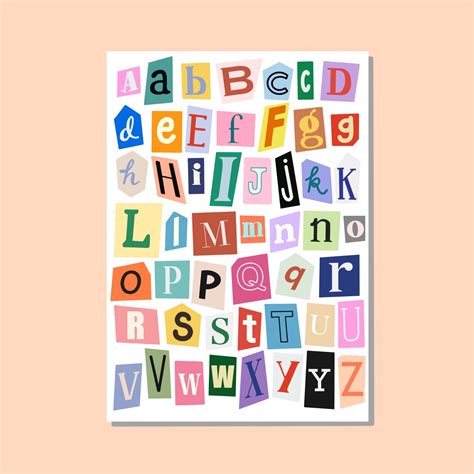 alphabet sticker