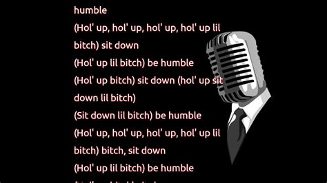 Kendrick Lamar - HUMBLE. (lyrics) - YouTube