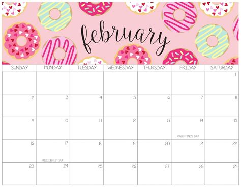 Printable Cute Calendar | Free Letter Templates