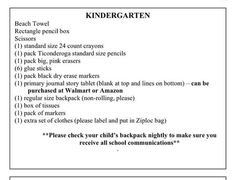 School supply lists for the... - Abingdon Elementary School | Facebook