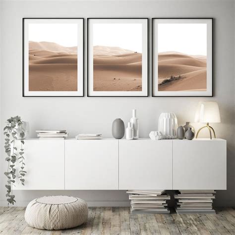 Desert Sand Print Desert Wall Art Set of 3 Prints Desert - Etsy