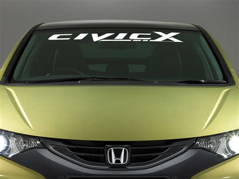 Honda Civic Logo Windshield Vinyl Decal Sticker Emblem Vehicle Graphics