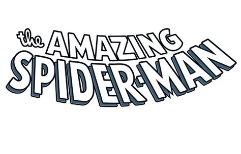 the AMAZING SPIDER-MAN comic book title logo | Amazing spider man comic ...