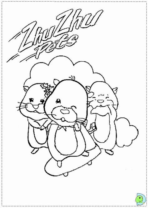 Zhu Zhu Pets Coloring Page - Coloring Home