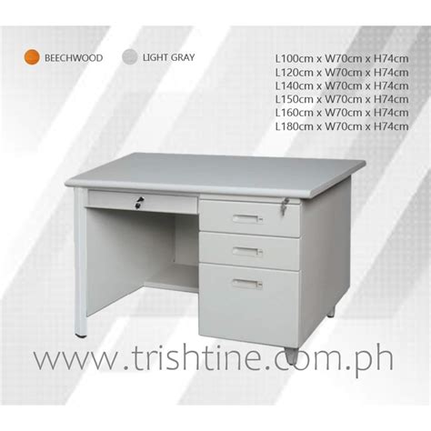 TOFF-032 Steel Office Table with Drawers | Trishtine